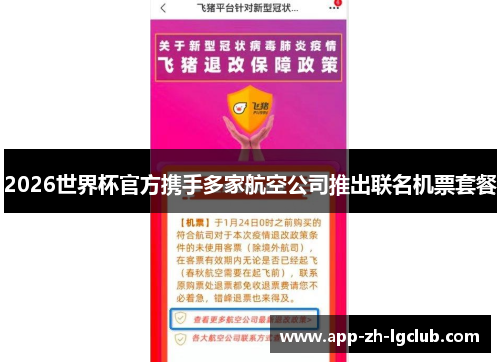 2026世界杯官方携手多家航空公司推出联名机票套餐